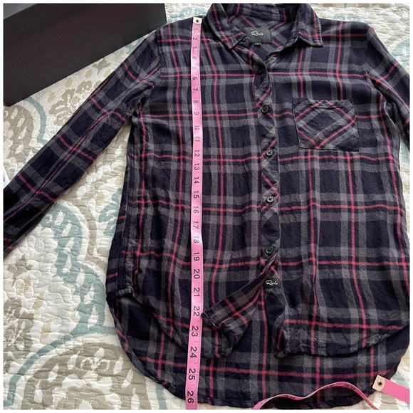 Rails Hunter Shirt in Coal-Grey-Rose Small - Picture 16 of 16